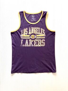 Lakers '47 Brand Purple Logo Retro Tank • Men's M 90’s Y2k era energy retro vibe